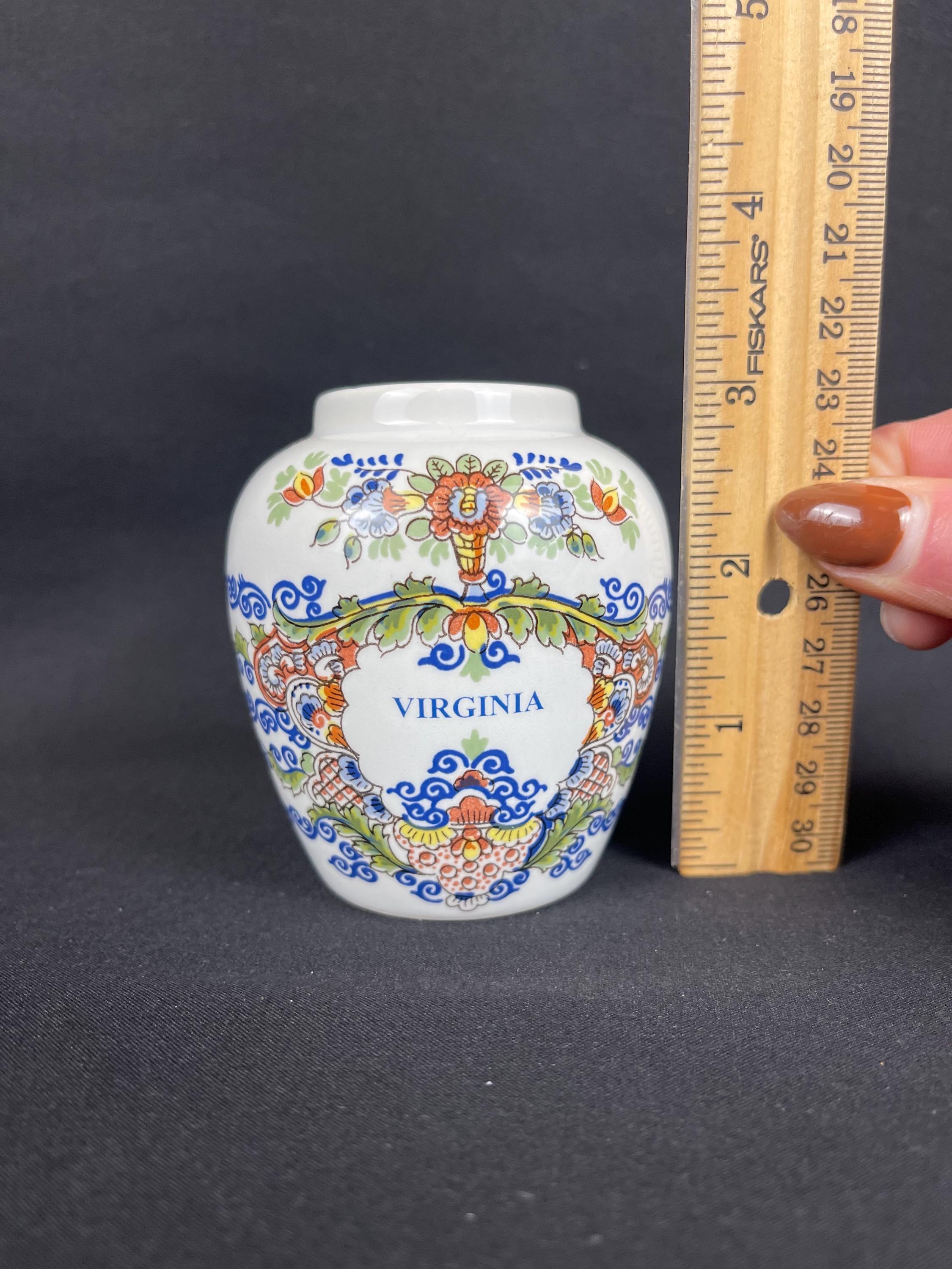 花瓶 オランダ製  Goedewaagen Vintage Royal Goedewaagen Delft Vase – Hand-painted Holland