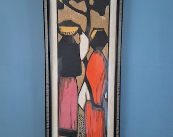 HANS PAULE Signed Isle of Capri Framed Print-1950!