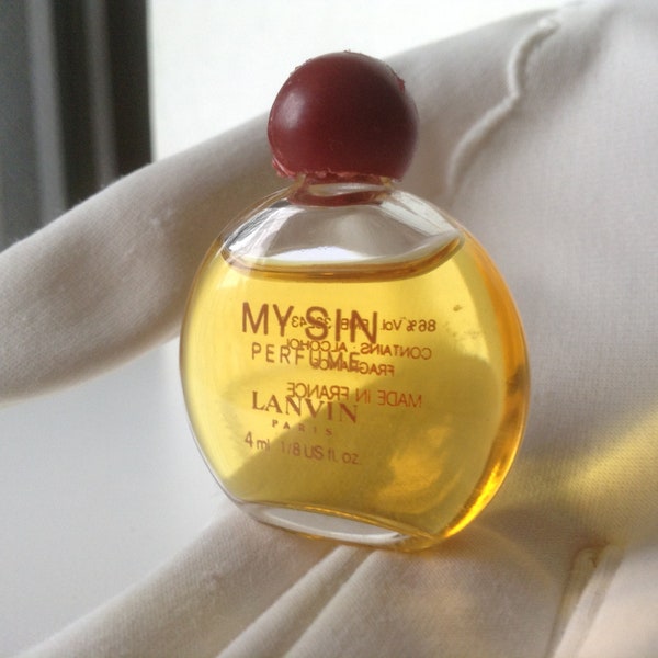 My Sin Perfume Mini - .5 Fl. Oz. Vintage Lanvin Fragrance - Made in France!