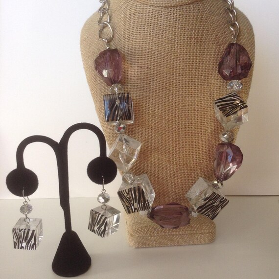 Big Modernist Zebra Lucite/Acrylic & Eloxal Alumi… - image 2