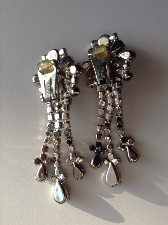GLAM Hobe Clip Earrings - Faux Pearls, Aurora Bor… - image 2