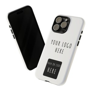 Personalized iphone 15 case with your Logo and Business QR Code