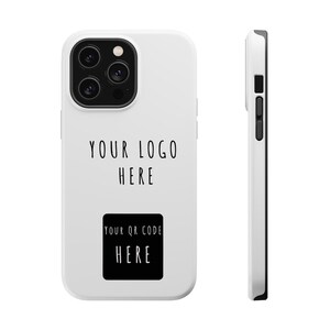Custom Protective iPhone 13-14 Cases with your Company Logo and QR code
