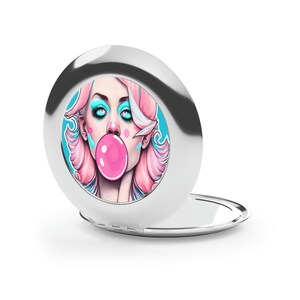 Bubble Gum Girl #1 Compact Travel Mirror