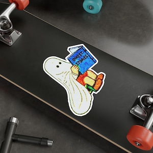 Halloween Retro 60&#39;s Ghost Stories Sticker / Laptop / Skateboard / Notebook / Stickers