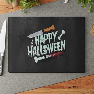 Cutting Board &quot;Happy Halloween&quot; #1 / Home Décor / Kitchen