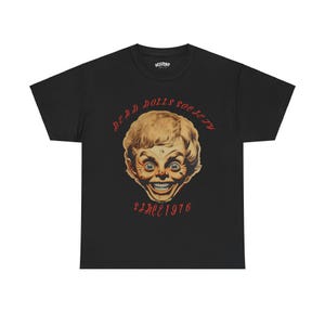 Halloween Dead Dolls Society &quot;Billy&quot; T-shirt  by Hellbent Media Unisex Heavy Cotton Tee