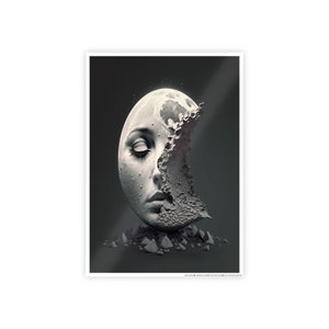Moon Face #1 Glossy Posters