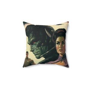 1950s retro sci-fi #8 Square Pillow