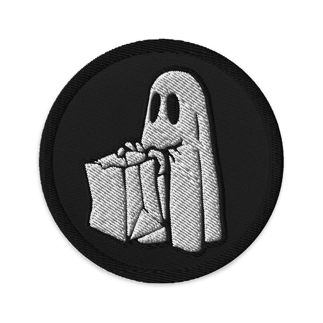 Embroidered Patch Trick or Treat Ghost - Etsy