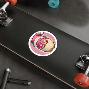 Pink Santa Sticker #1