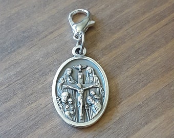 Five Way Medal Clip On Charm: Handmade Catholic Gift