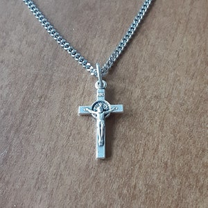 Boys Crucifix Necklace/Holy Communion Gift/Teen Catholic Necklace/Confirmation Gift