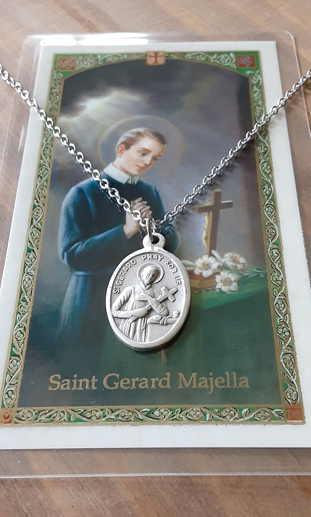 Saint Gerard Necklace/pregnancy Wish/mom to Be/safe Delivery/easy Birth