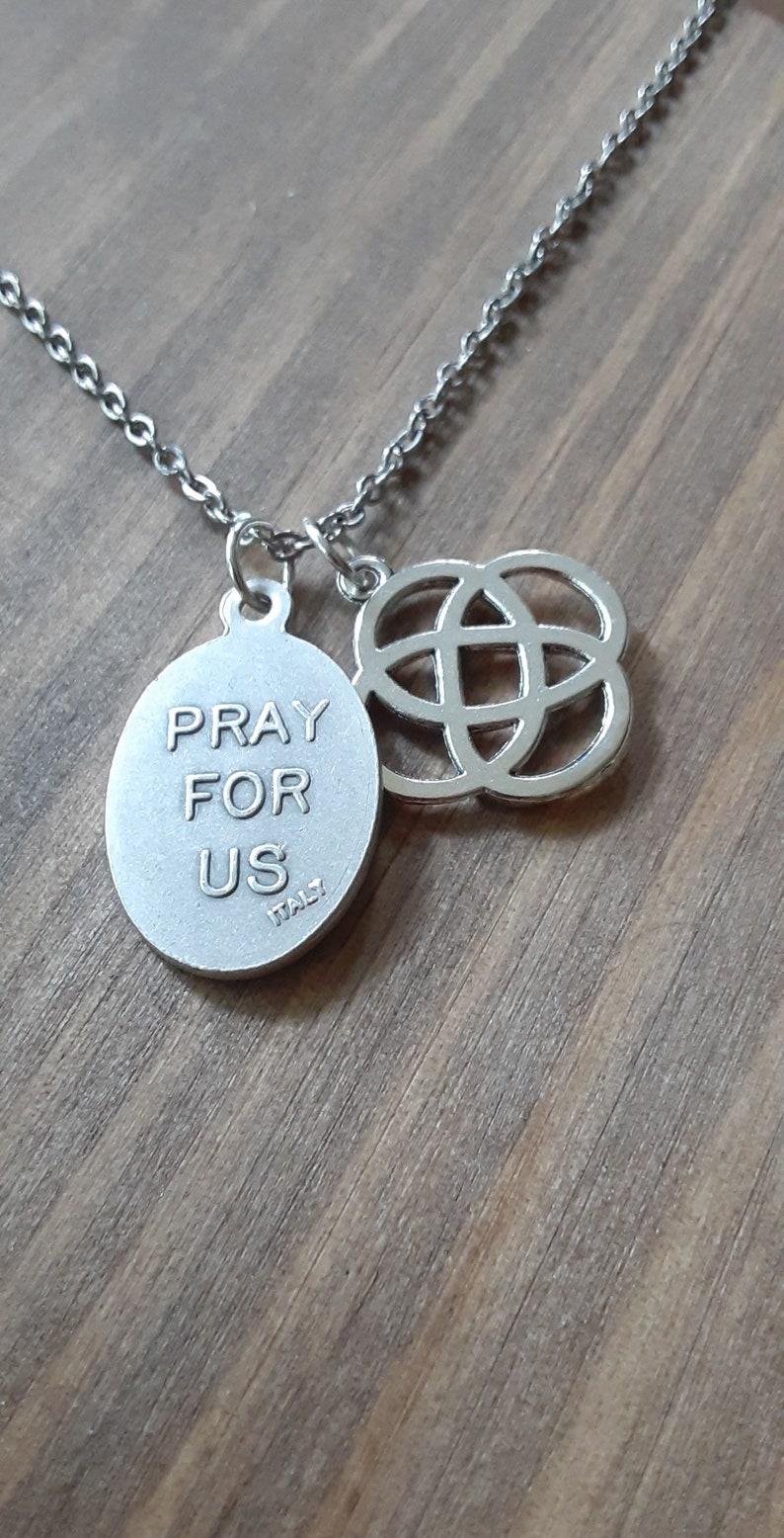 Our Lady of Knock Necklace/celtic Knot/irish Blessing/blessed Etsy