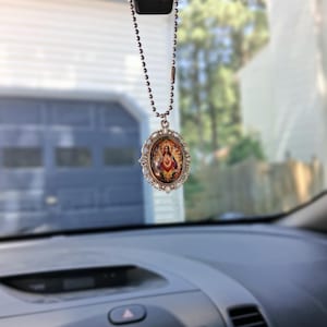 Sacred Heart of Jesus Car Charm: Catholic Travel Protection