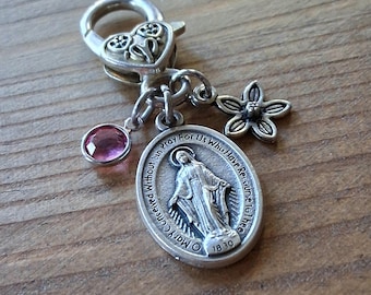 Medalla Milagrosa con Piedra Natal: Santísima Virgen María, Regalo Católico