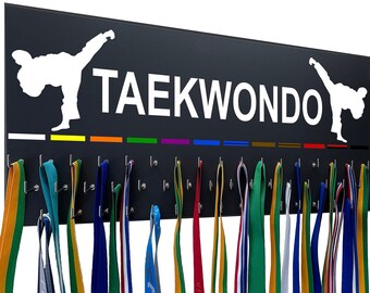 Taekwondo -  Sports Medal/Belt Holder, medal display organizer. Unique gift for athletes!