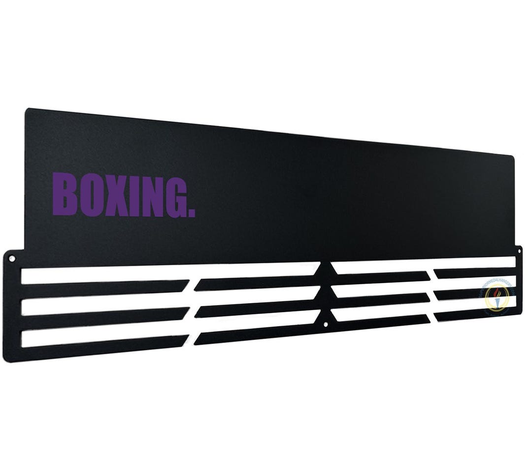 Boxing - Customized Steel Medal Holder for Athletes - Medal Wall ...