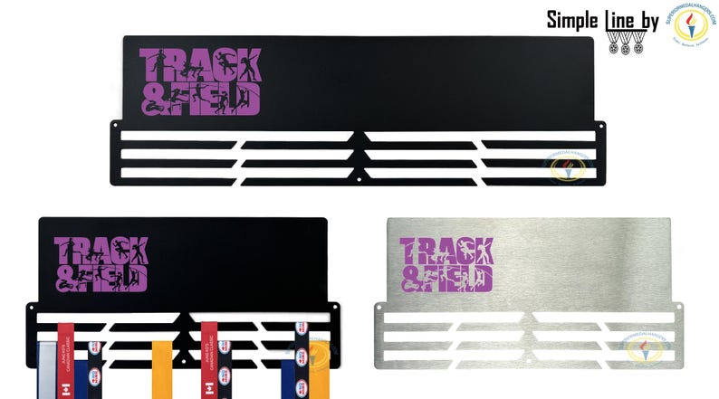 Track Ribbon Display Frame Track & Field Medal Holder: Stainless Steel Sports Medal Display - Etsy