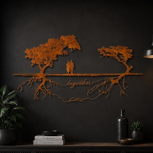 Metall baum deko