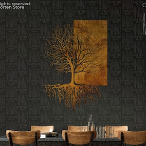 Metal Wall Decor, Tree of Life - wall art, Corten tree, Metal Tree Silhouette, living room, Decoration, Gift decor, Metal art