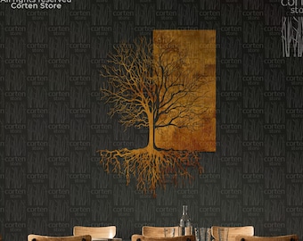 Metal Wall Decor, Tree of Life - wall art, Corten tree XXL size