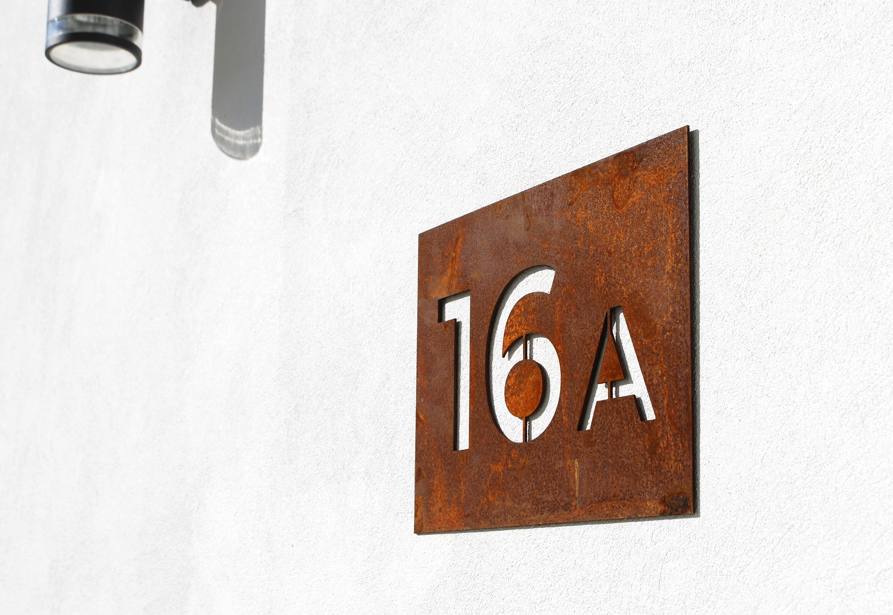 Metal House Sign Metal. House Number Rusted Metal. Corten Etsy
