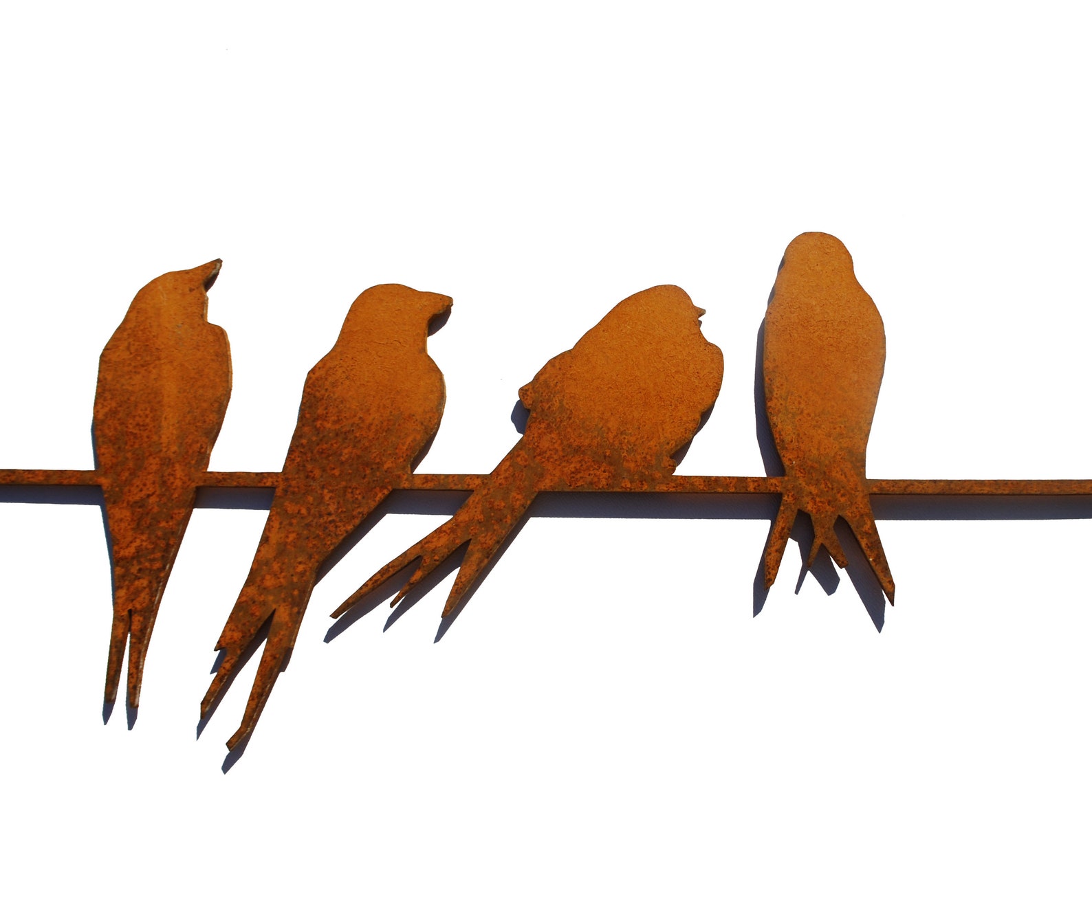 Swallows on a wire metal wall decor. Metal birds interior Etsy