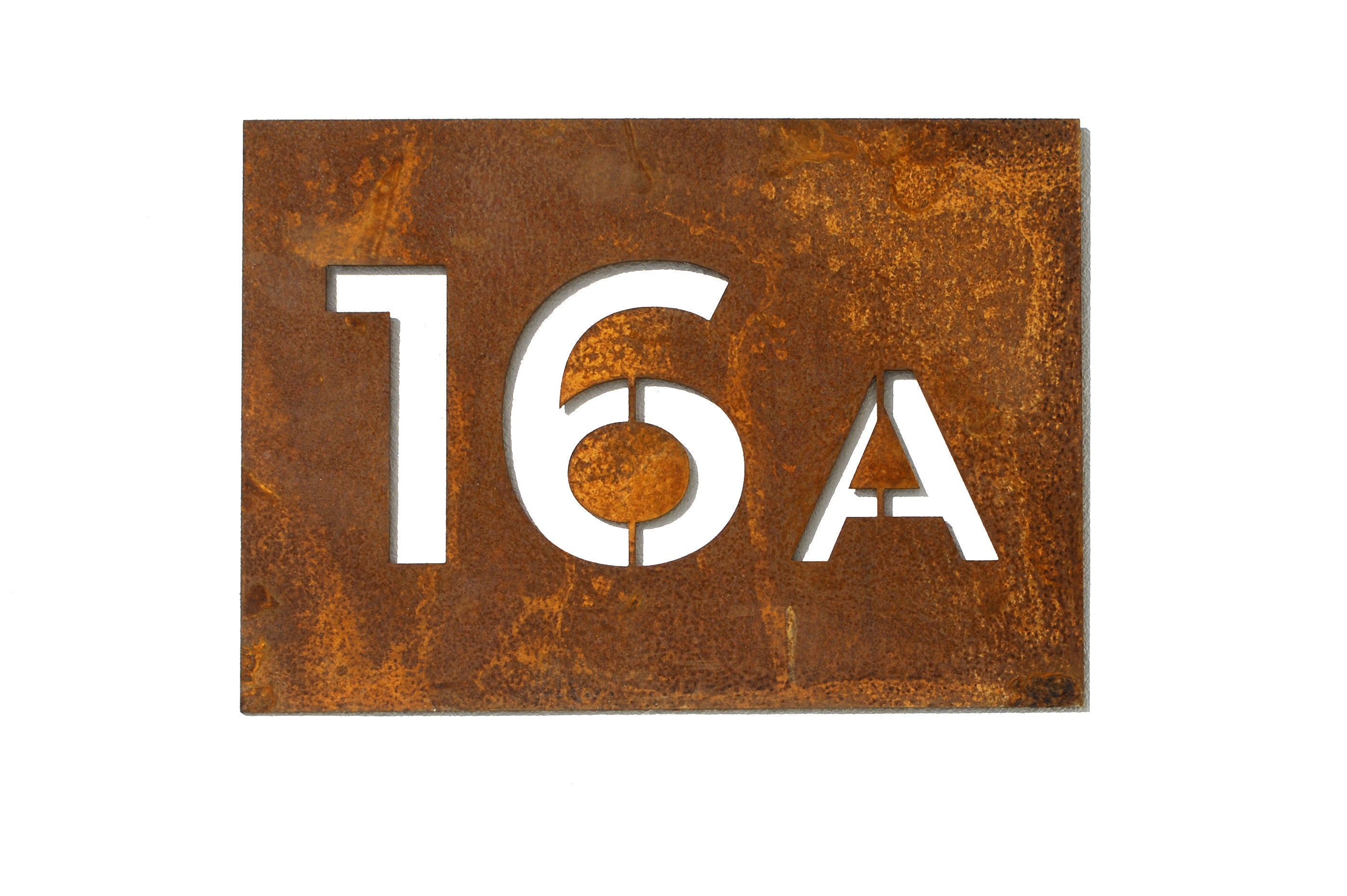 Metal House Sign Metal. House Number Rusted Metal. Corten Etsy