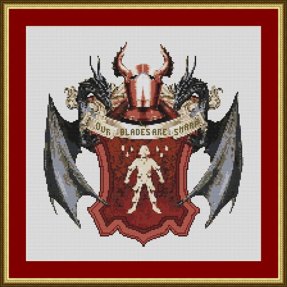 Buy 2 Get 1 Free House Bolton Coat Of Arms Cross Stitch Etsy