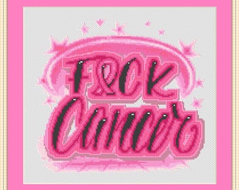 Free Fuck Cancer Cross Stitch Pattern