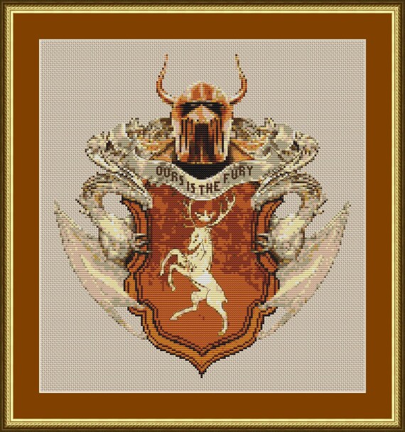 Buy 2 Get 1 Free House Baratheon Coat Of Arms Cross Stitch Etsy