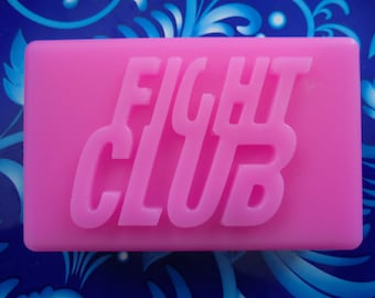 FIGHT CLUB Glycerin Handmade Pink Soap Bar, Man Moisturizing Soap, SLS Free, Birthday Gift For Him