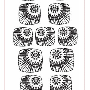 A118 Mikel&#39;s Flower, Patterned Metal, 2&quot; x 3.5&quot; (Roll Printed Metal)