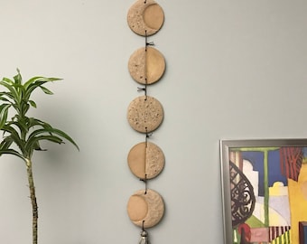 Lunar Phases Ceramic Wall Decor