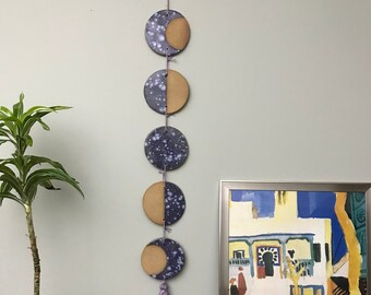 Lunar Phases Ceramic Wall Decor