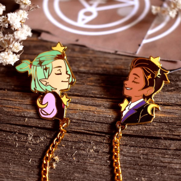Luz & Amity Enamel Collar Pins