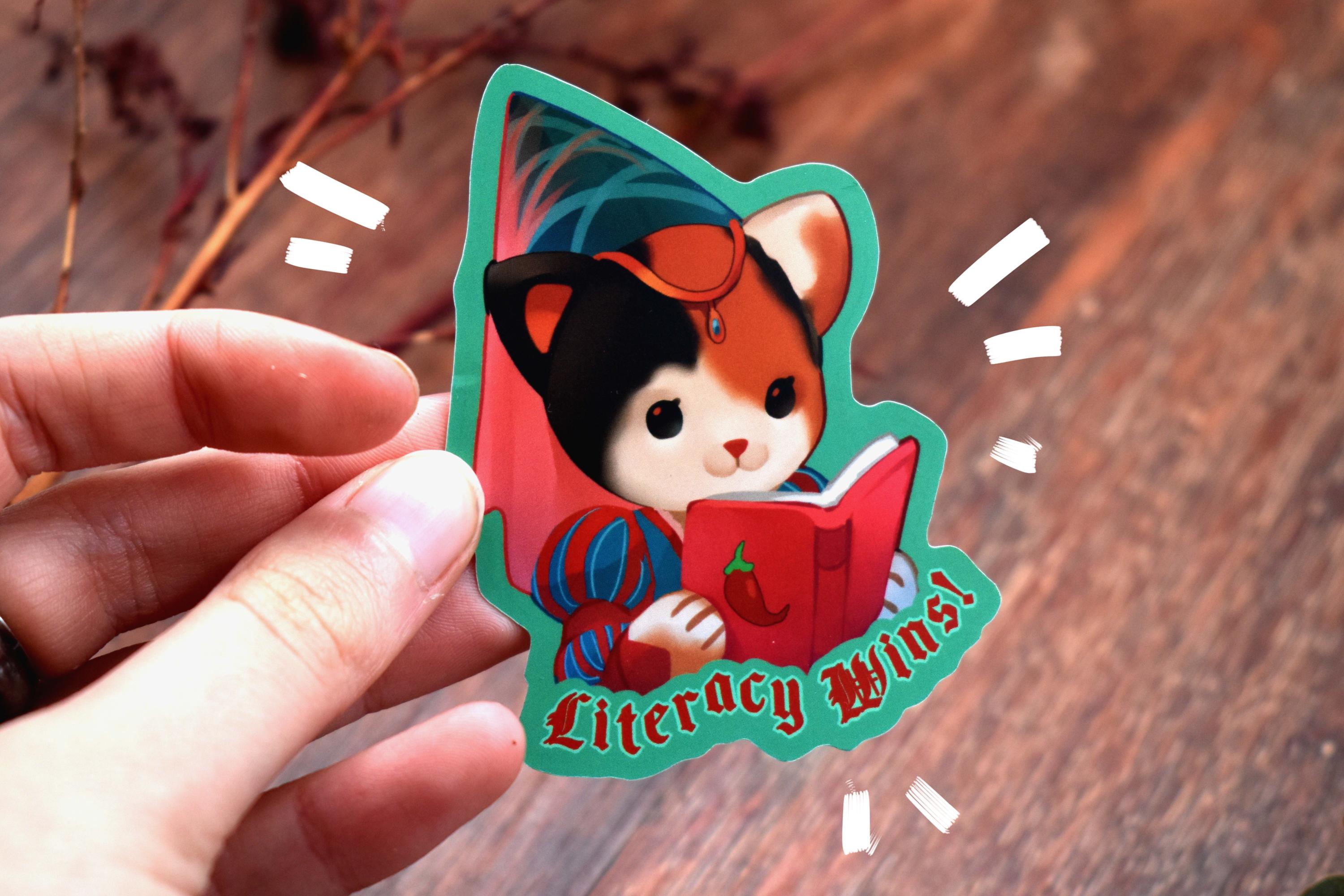 Fmba Sticker Literacy Wins! Vinyl Stickers - Etsy