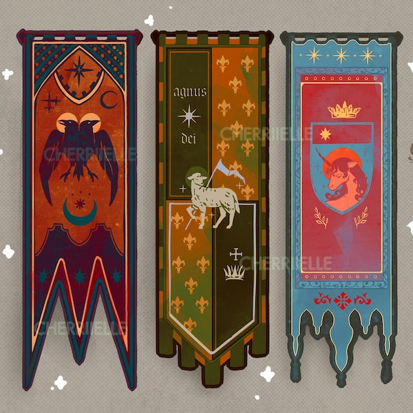Medieval Banner Bookmarks