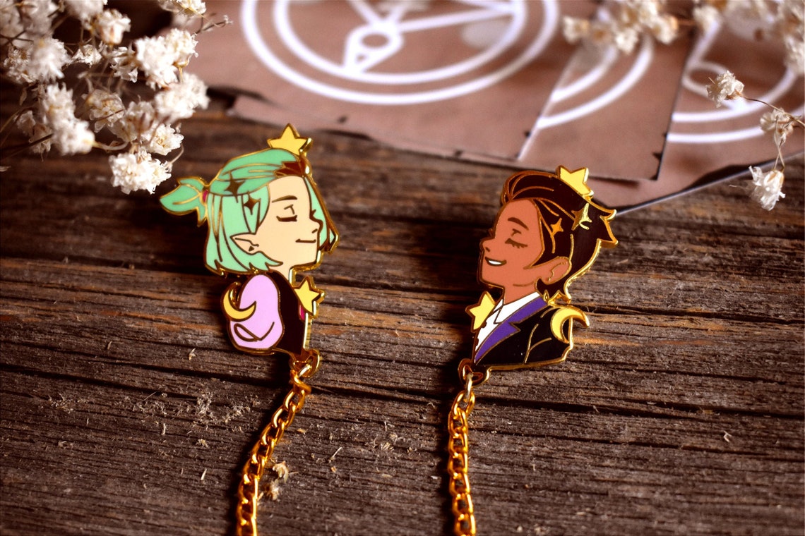 Luz & Amity Owl House Enamel Collar Pins - Etsy
