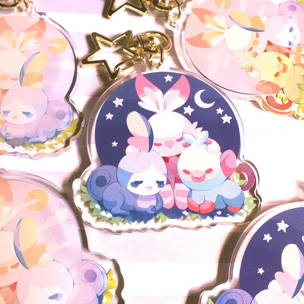 Pokemon Sword & Shield Starters Acrylic Charm