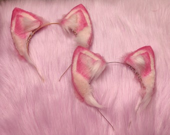 Pink Cat Ears Made To Order