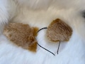 Ginger speckled Floppy Puppy Ears For Cosplay Fashion Furry Festival