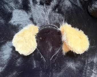 Blonde Puppy Ears For Cosplay Fashion Furry Festival