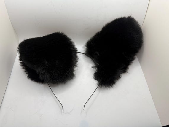 Black Puppy Ears For Cosplay Fashion Furry Festival