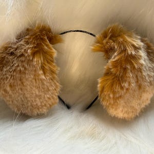 Ginger gesprenkelte Floppy Welpen Ohren für Cosplay Fashion Furry Festival Bild 4