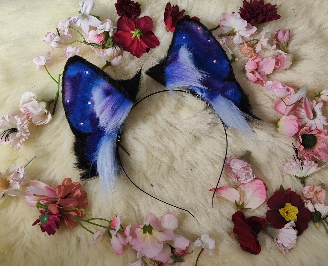 Galaxy Wolf Ears Etsy