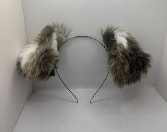 Mottled Floppy Puppy Ears For Cosplay Fashion Furry Festival