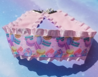 Pastel Goth Choker - Ribbon DDLG Choker Lace CGL Necklace- Lolita Accessories Kawaii Fairy Kei Jfashion